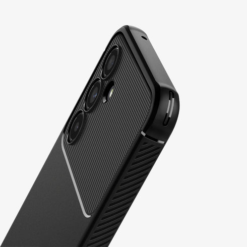 ACS02324 - Galaxy A72 Case Rugged Armor in Matte Black showing the back